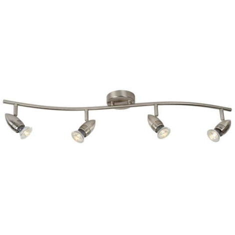 Lucide CARO plafoniera 4 spot GU10 LED 2700K cromo