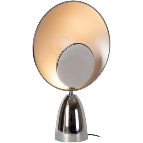 Lucide CASTAMAR Lampe de table Diam. 25,5 cm LED 1x8W 2100K Chrome