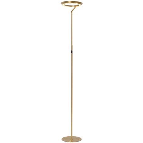 Lucide CELESTE Lampadaire Diam. 28 cm LED Dim. 1x21W 2700K Or Mat / Laiton