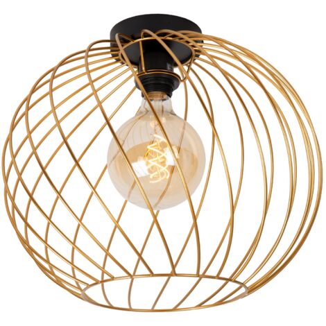 Lucide DANZA - Deckenleuchte - Ø 40 cm - 1xE27 - Mattes Gold / Messing