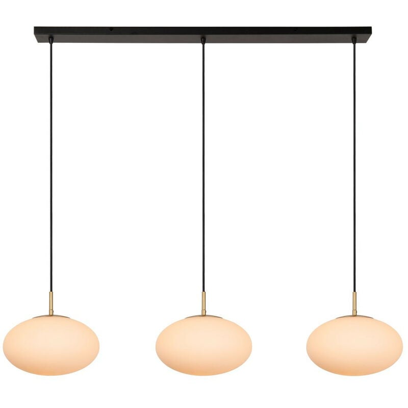 Elysee - Pendant light - 3xE27 - Opal - Lucide