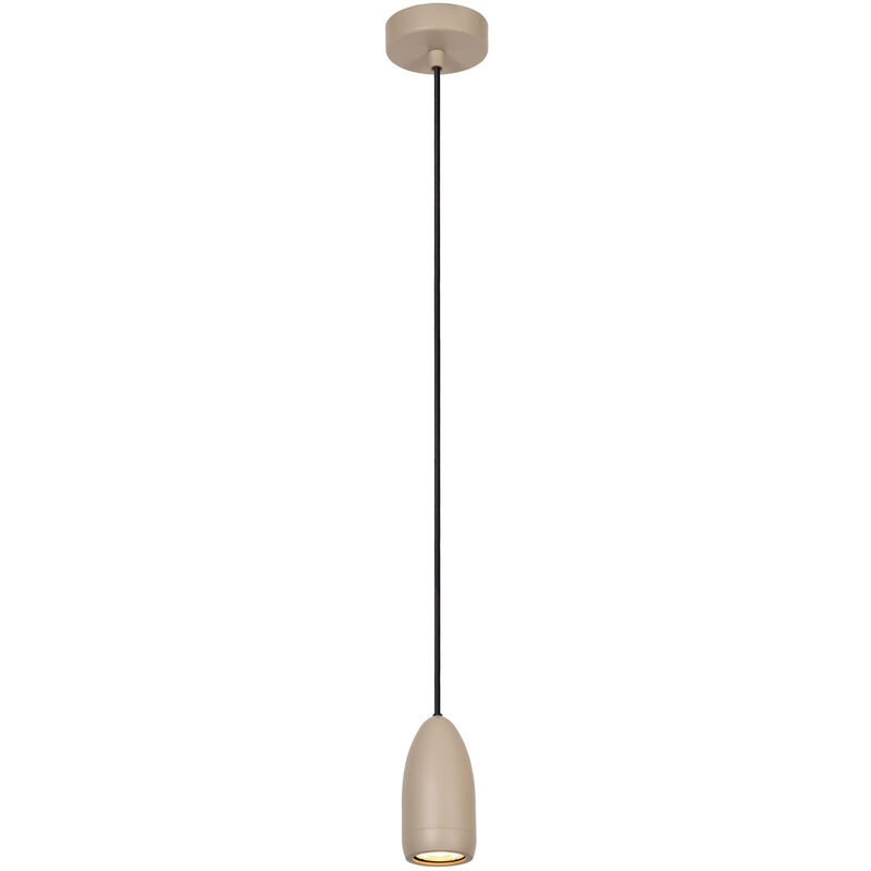 Lucide - Evora Modern Pendant light - Ø10cm - 1xGU10 - Taupe