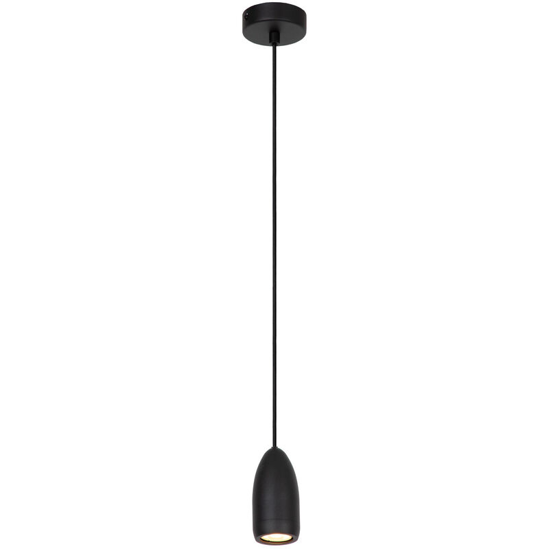 Lucide - Evora Modern Pendant light - Ø10cm - 1xGU10 - Black