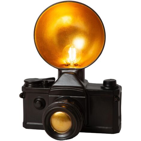 Lucide EXTRAVAGANZA CAMERA Lampe de table 1xE14 Noir