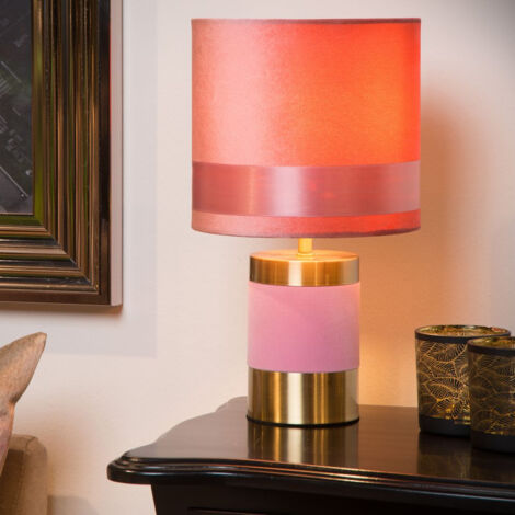 Lucide EXTRAVAGANZA FRIZZLE - Tischlampe - Ø 18 cm - 1xE14 - Rosa
