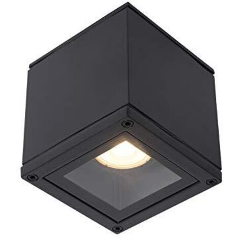 Lucide - Faretto da soffitto, in alluminio, 50 W, colore: Nero