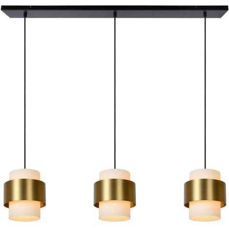 Lucide FIRMIN - Pendelleuchten - 3xE27 - Mattes Gold / Messing