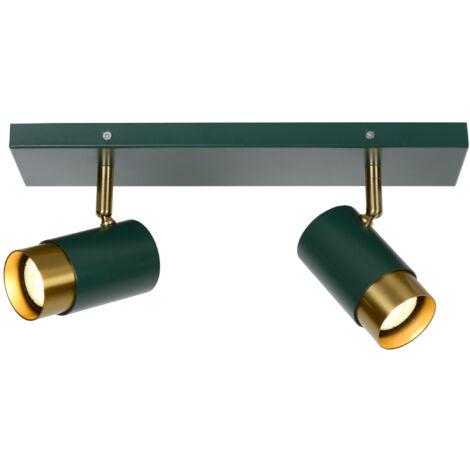 Lucide FLORIS - Twin Ceiling Spotlight - 2xGU10 - Green