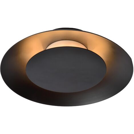Lucide FOSKAL - Deckenleuchte - Ø 21,5 cm - LED - 1x6W 2700K - Schwarz