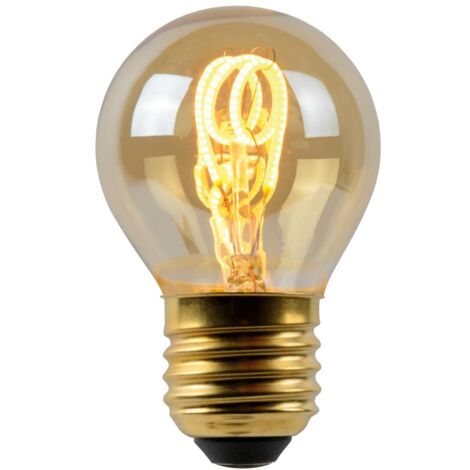 Lucide G45 - Glühfadenlampe - Ø 4,5 cm - LED Dim. - E27 - 1x3W 2200K - Amber