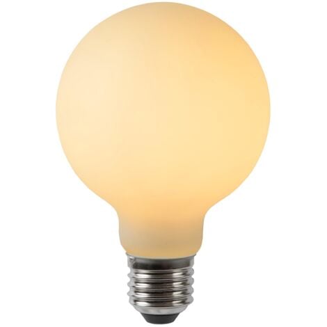 Lucide G80 - Glühfadenlampe - Ø 8 cm - LED Dim. - E27 - 1x4,9W 2700K - Opal