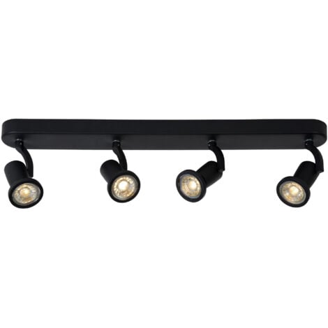 Lucide JASTER-LED - Ceiling Spotlight Bar - LED - GU10 - 4x5W 2700K - Black