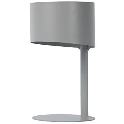 LUCIDE KNULLE - Lampada da tavolo moderno grigio