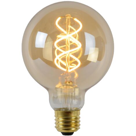 Lucide LED Bulb – LED lampada – Ø 9,5 cm – LED dim. – 1 X 5 W 2200 K – Amber