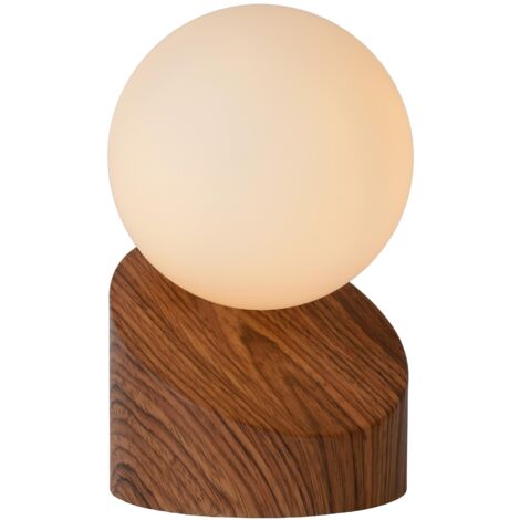 Lucide LEN - Tischlampe - Ø 10 cm - 1xG9 - Holz