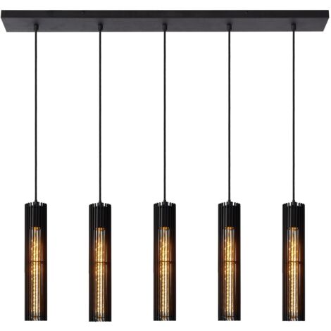 Lucide LIONEL Suspension 5xE27 Noir