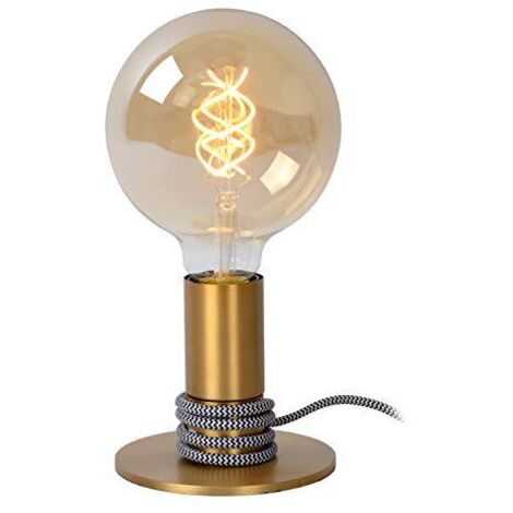 Lucide Marit  Lampada da tavolo  Ø 10 cm  1 X E27  Oro opaco/ottone