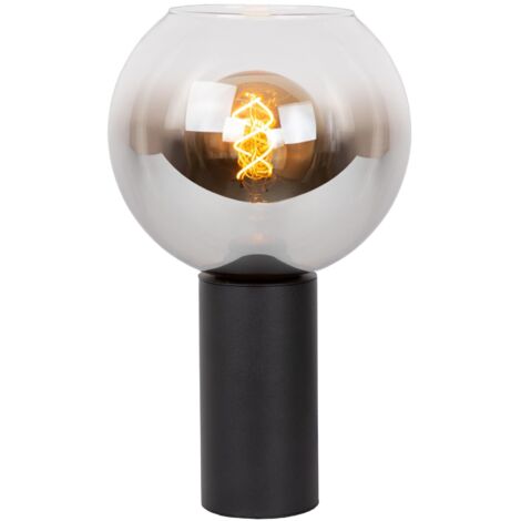 Lucide MARIUS Lampe de table Diam. 20 cm 1xE27 Noir