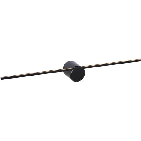 Lucide MIZAR - Wall Light Bathroom - LED - 1x6W 2700K - IP44 - Black