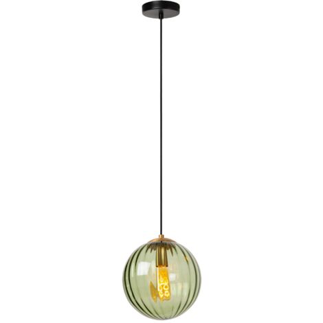 Lucide MONSARAZ - Pendelleuchten - Ø 25 cm - 1xE27 - Grün
