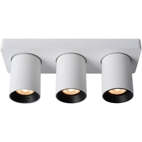 Lucide NIGEL - Deckenstrahler - LED Dim to warm - GU10 - 3x5W 2200K/3000K - Weiß