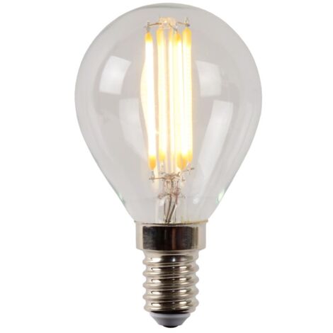 Lucide P45 - Glühfadenlampe - Ø 4,5 cm - LED Dim. - E14 - 1x4W 2700K - Transparent