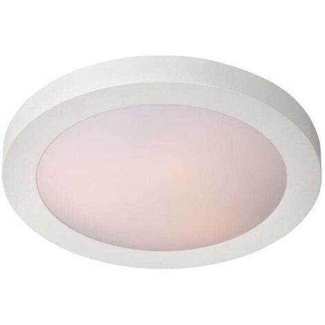 Lucide plafoniera bagno Fresh bianca 35cm IP44 2xE27