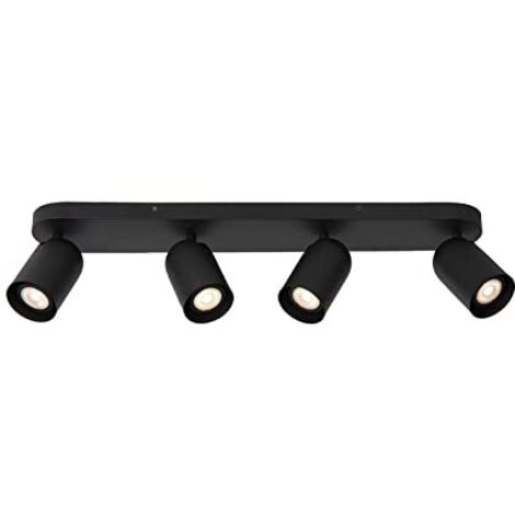 Lucide Punch - Faretto da soffitto, 4 x GU10, colore: Nero