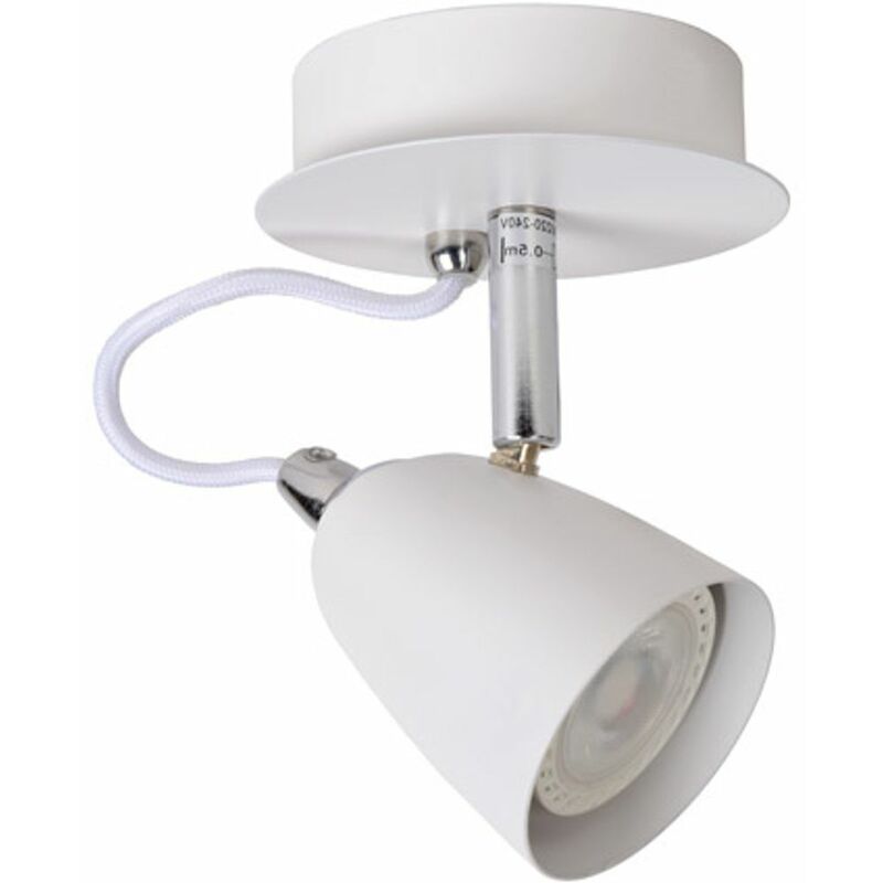 

Lucide Ride de LED – – Foco de Techo LED DIM. – GU10 – 2 x 5 W 3000 K – Cobre, metal, blanco, GU10 5 wattsW 230 voltsV