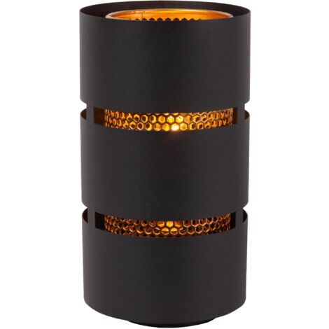 Lucide ROSAS - Tischlampe - Ø 16 cm - 1xE27 - Schwarz