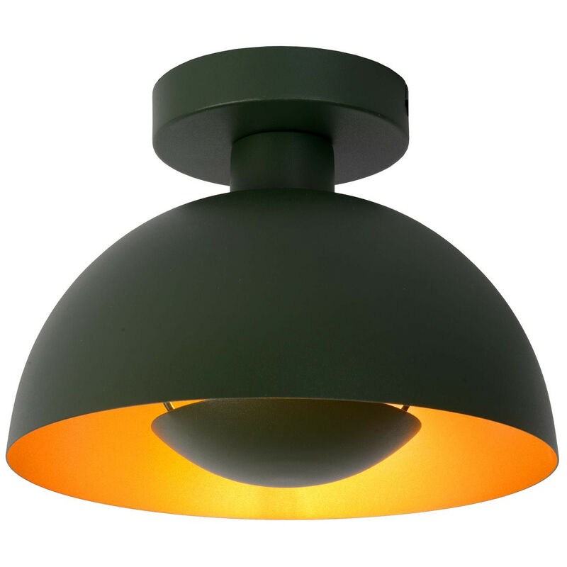 Lucide - siemon - Flush Ceiling Light - Ø25cm - 1xE27 - Green
