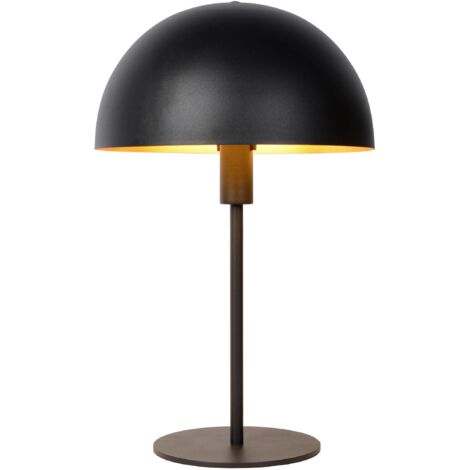 Lucide SIEMON Lampe de table Diam. 25 cm 1xE14 Noir