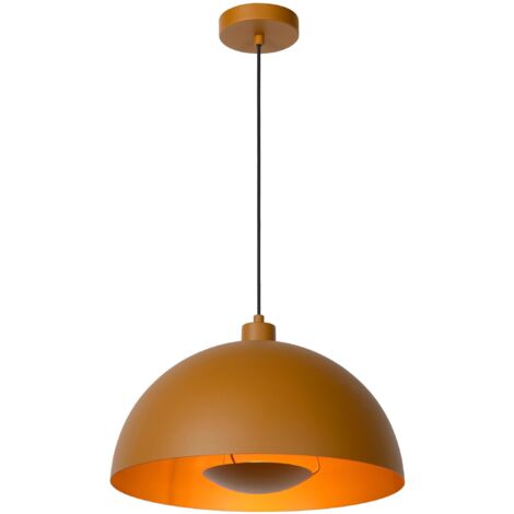 Lucide SIEMON Suspension Diam. 40 cm 1xE27 Jaune Ocre
