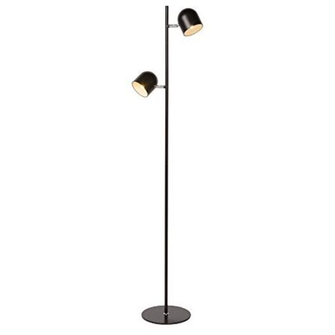 Lucide SKANSKA - Lampada a stelo a LED, 2 x 5 W, 2700 K, colore: Nero