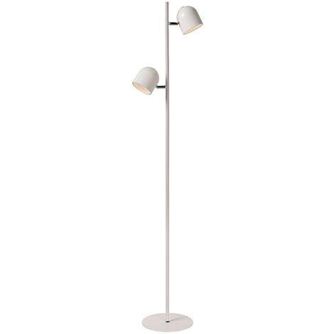 Lucide SKANSKA - Stehlampe - LED Dim. - 2x5W 3000K - Weiß