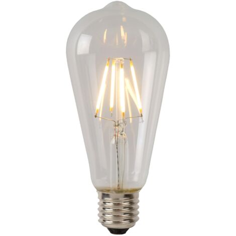 Lucide ST64 Class A - Glühfadenlampe - Ø 6,4 cm - LED - E27 - 1x7W 2700K - Transparent