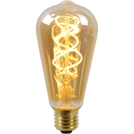 Lucide ST64 - Glühfadenlampe - Ø 6,4 cm - LED Dim. - E27 - 1x4,9W 2200K - Amber