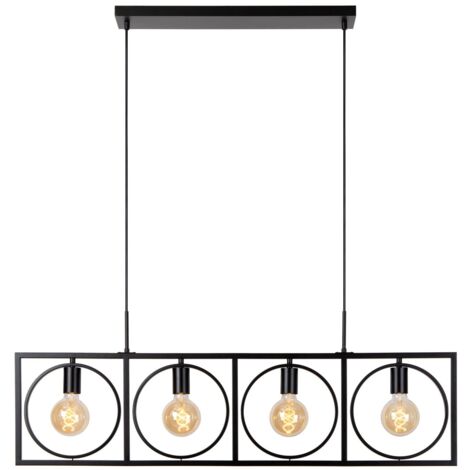 Lucide SUUS Suspension 4xE27 Noir