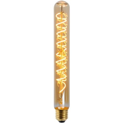 Lucide T32 - Glühfadenlampe - Ø 3,2 cm - LED Dim. - E27 - 1x4,9W 2200K - Amber