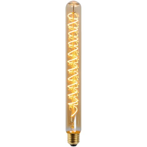 Lucide T32 - Glühfadenlampe - Ø 3,2 cm - LED Dim. - E27 - 1x4,9W 2200K - Amber