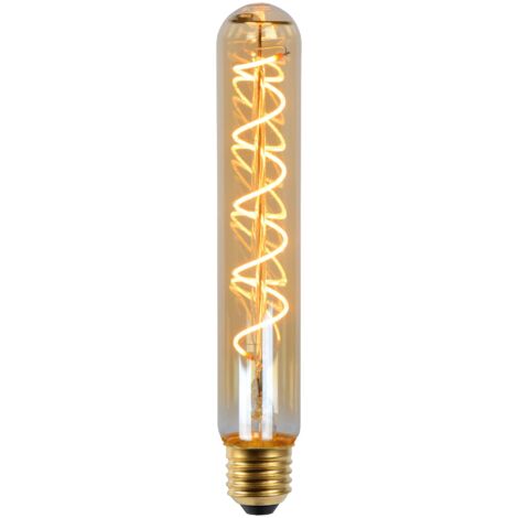 Lucide T32 - Glühfadenlampe - Ø 3,2 cm - LED Dim. - E27 - 1x4,9W 2200K - Amber
