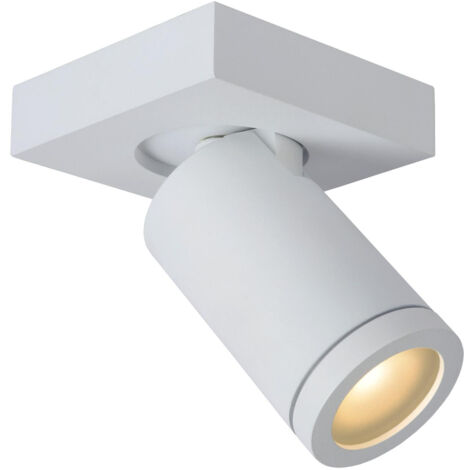 Lucide TAYLOR - Ceiling Spotlight Bathroom - LED Dim to warm - GU10 - 1x5W 2200K/3000K - IP44 - White