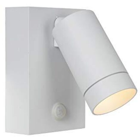 LUCIDE TAYLOR - Faretto da parete per esterni, 1xGU10, IP44, colore  Bianco
