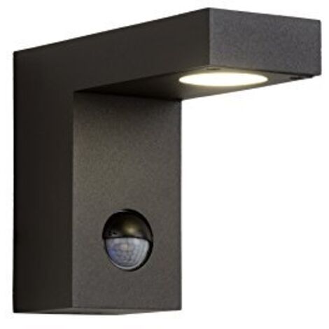 Lucide TEXAS-IR - Faretto da parete per esterni, a LED, 1 x 6 W, 3000 K, IP54, colore: Nero