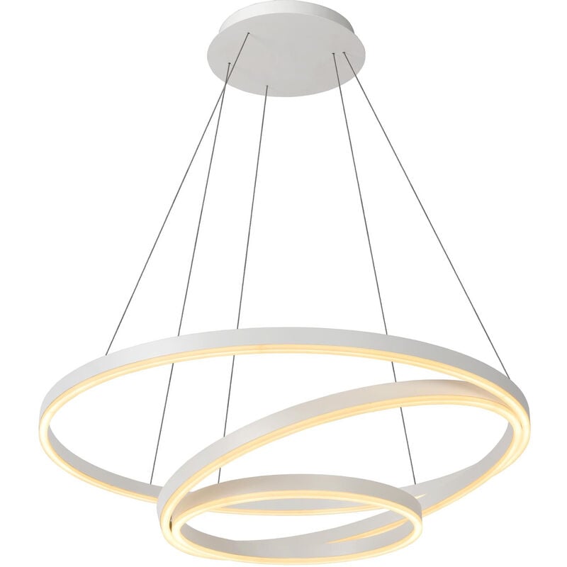 Triniti - Pendant Light - Ø80cm - led Dim. - 3000K - White - Lucide