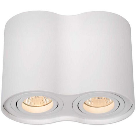 Lucide Tube plafoniera 2 faretti GU10 bianca 50W 22952