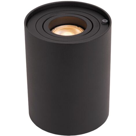 Lucide TUBE - Tischlampe - Ø 9,6 cm - LED 3 StepDim - GU10 - 1x5W 2600K/2800K - Schwarz