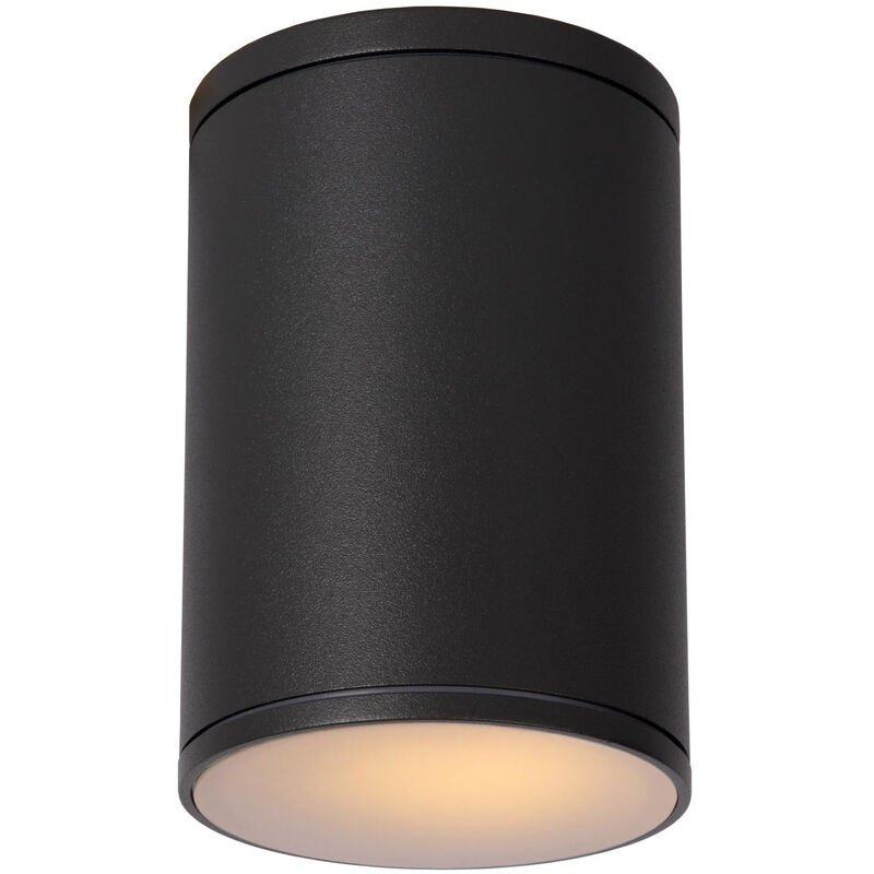 Tubix - Surface Mounted Ceiling Spotlight Outdoor - Ø10,8cm - 1xE27 - IP54 - Anthracite - Lucide