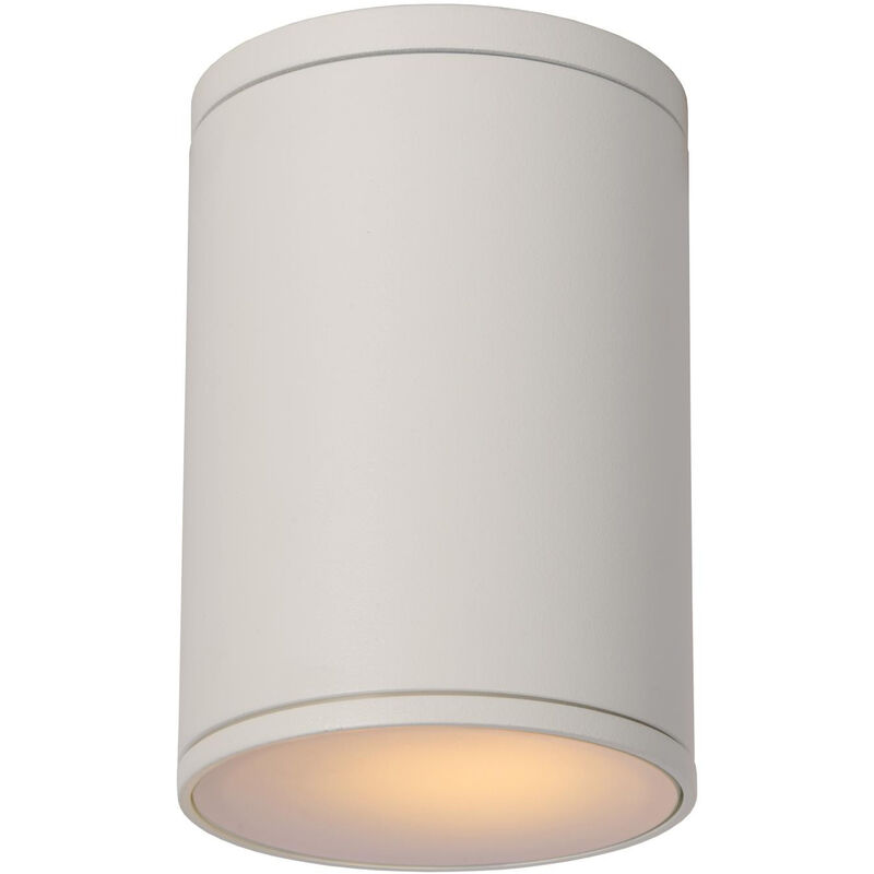 Lucide Lighting - Lucide tubix - Surface Mounted Ceiling Spotlight Outdoor - Ø10,8cm - 1xE27 - IP54 - White