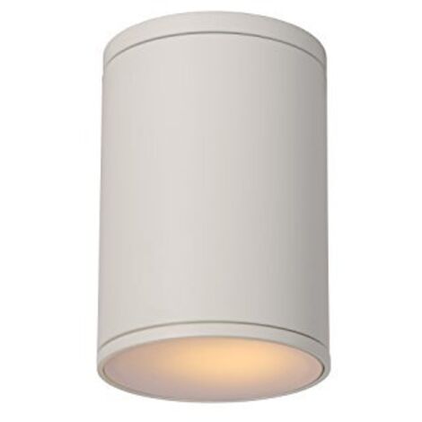 Lucide tubix  Soffitto Faretto Esterno  Ø 10,8 cm  IP54  Bianco